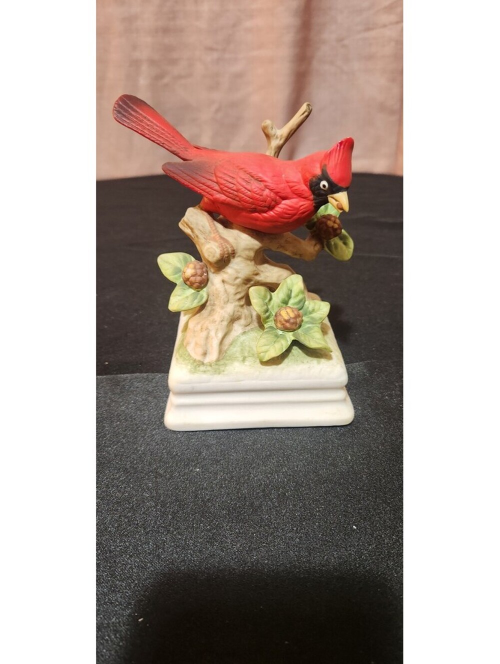 Vintage Gorham Porcelain Cardinal Music Box Figurine – WORKING